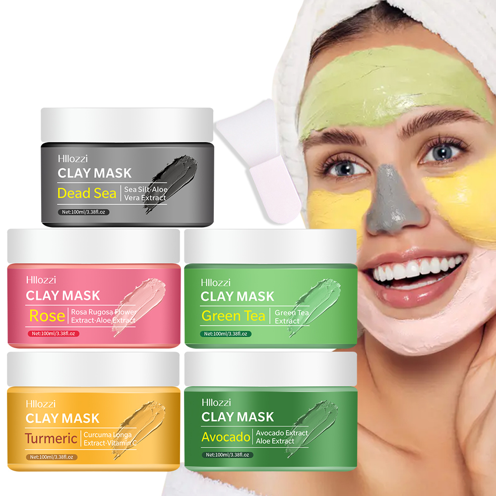 Bentonite Clay Mask - 100ml rose facial cleansing mud mask