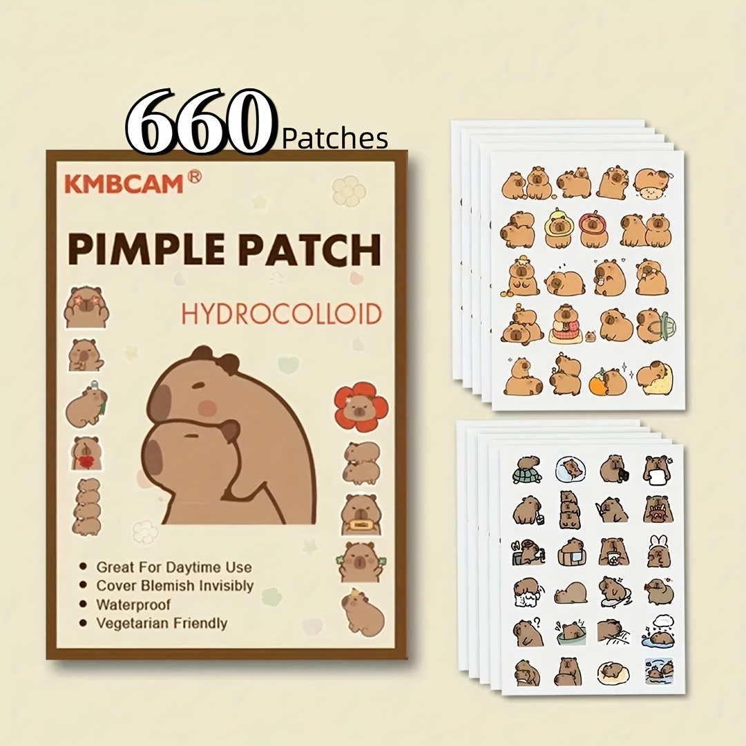 Skincare You - Capybara Shaped Pimple Patches, Facial Cover