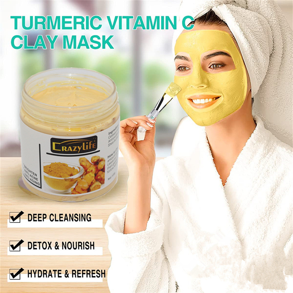 120gTurmeric Clay Mask Facial  - Bentonite Clay Mask review and price