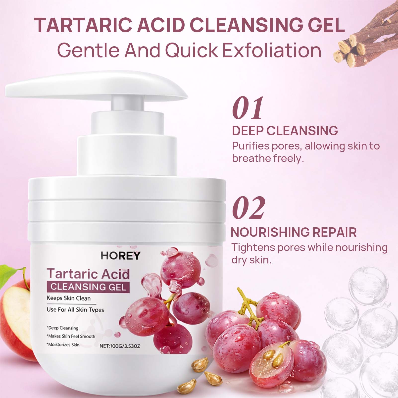 Tartaric Acid Cleansing Gel De - Licorice Root Extract review and price