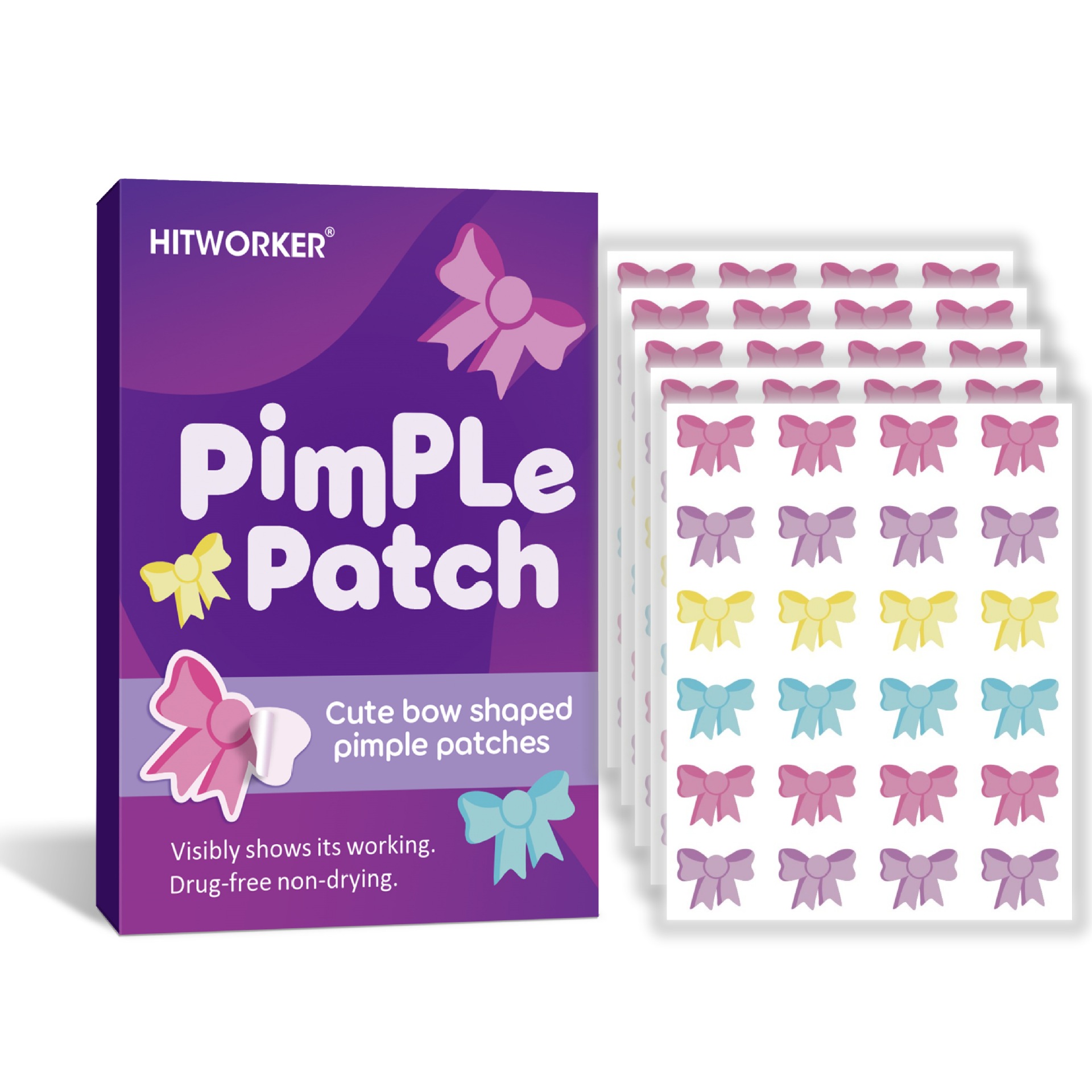 120Pcs Bow Shaped Acne Pimple  - Skincare You review and price