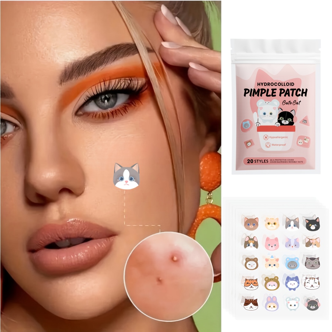 100pieces cute cat Pimple patc - Skincare You review and price