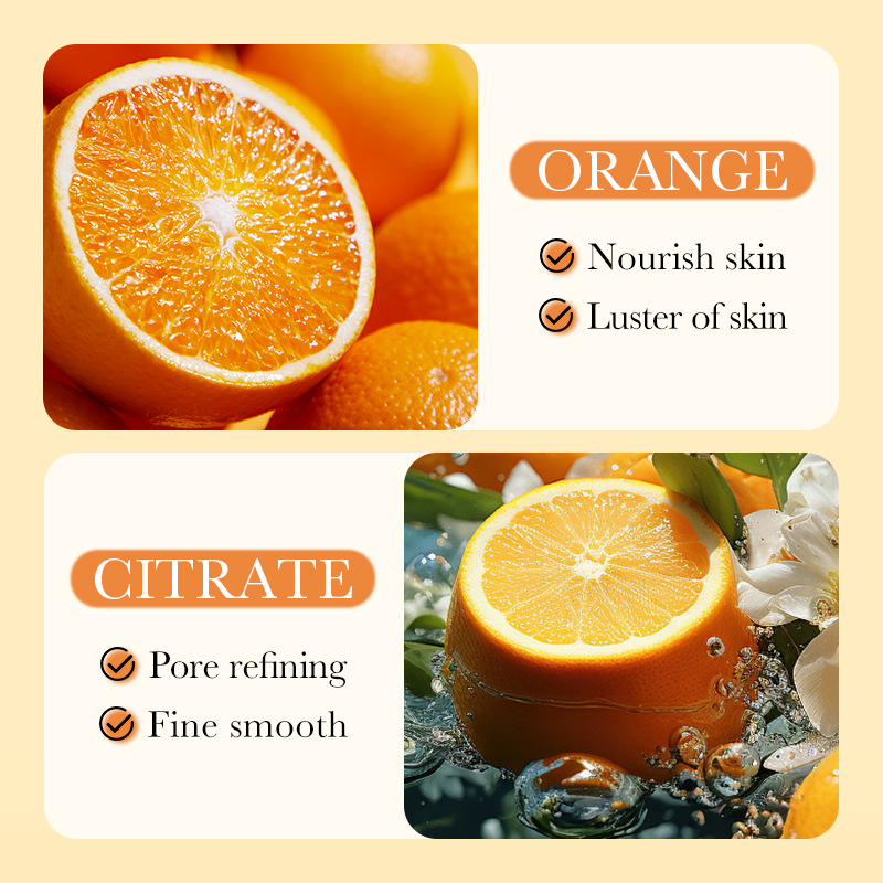 300ml Orange Body Scrub Shower - Skincare Ingredients review and price